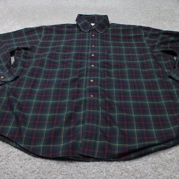 Brooks Brothers 346 Shirt Mens XL Blue/Green/Yellow/Red Non-Iron 100% Cotton L/S - Picture 3 of 13